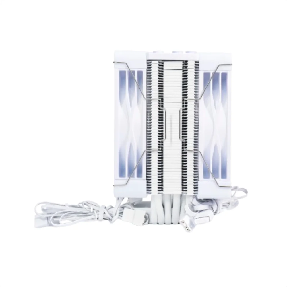Air Cooler Cpu Oracyn Branco RGB 6 Heatpipes 230w Gamer 5