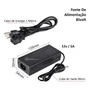 Fonte 12v 5a 60w Bivolt Plug P4 Fita LED Camera Cftv Monitor