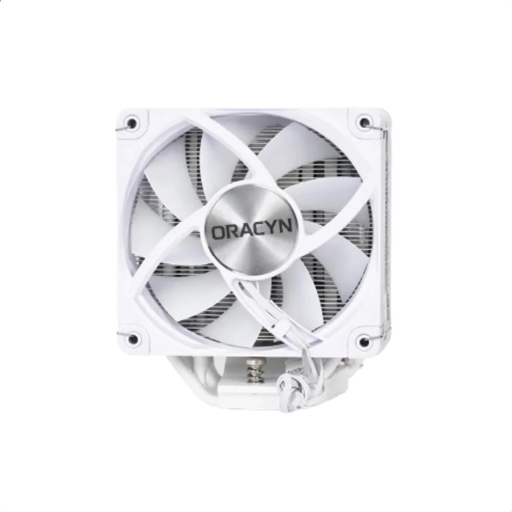 Air Cooler Cpu Oracyn Branco 6 Heatpipes 230w 120mm Turbo 6