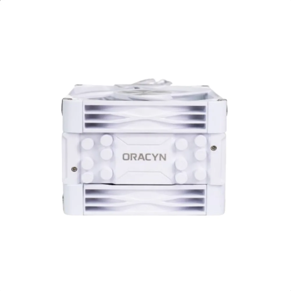 Air Cooler Cpu Oracyn Branco 6 Heatpipes 230w 120mm Turbo 7
