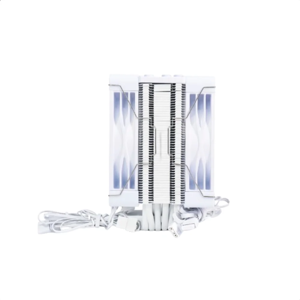 Air Cooler Cpu Oracyn Branco 6 Heatpipes 230w 120mm Turbo 8