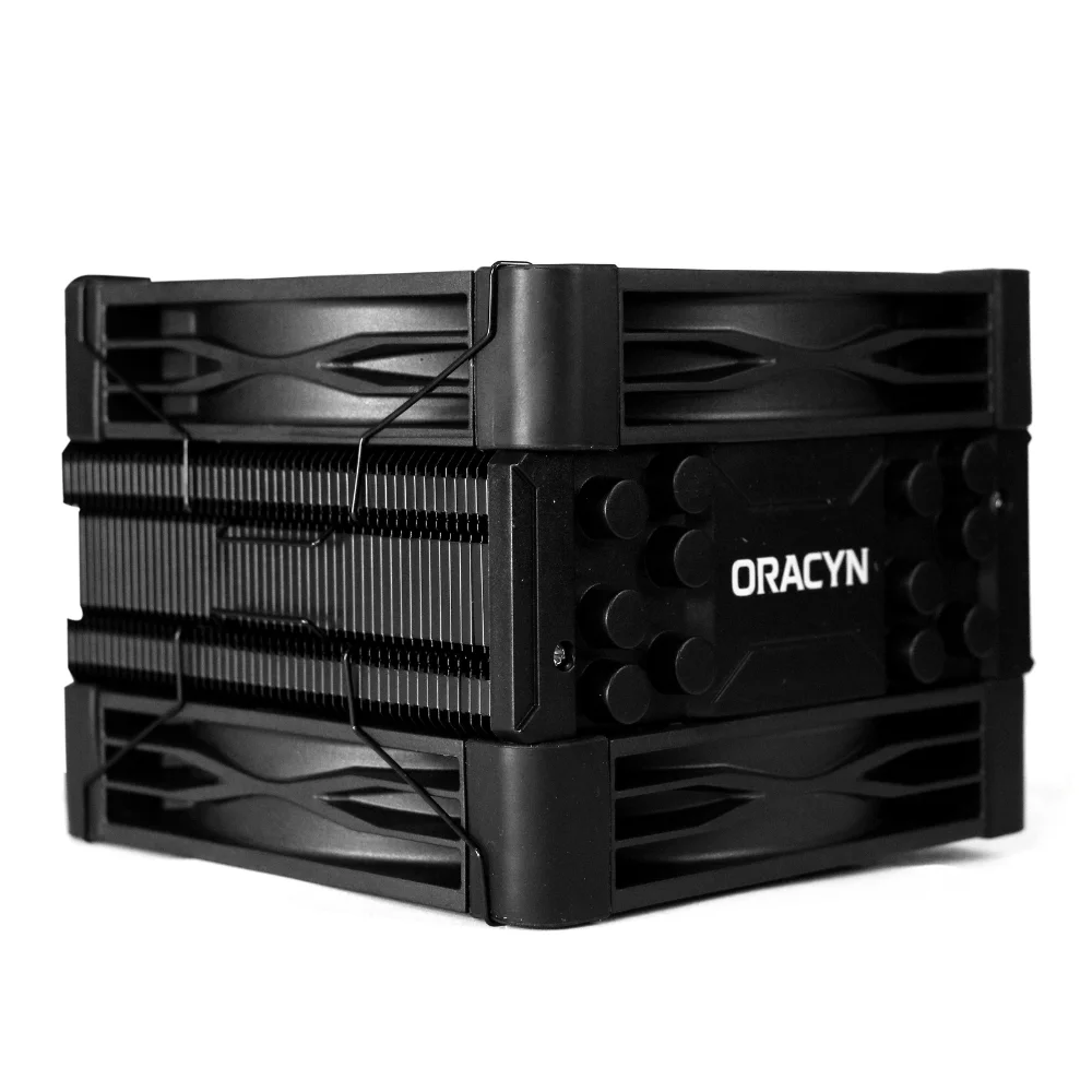 Air Cooler Cpu Oracyn Preto RGB 6 Heatpipes 230w Gamer 5