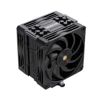 Air Cooler Cpu Oracyn Preto 6 Heatpipes 230w 120mm Stealth