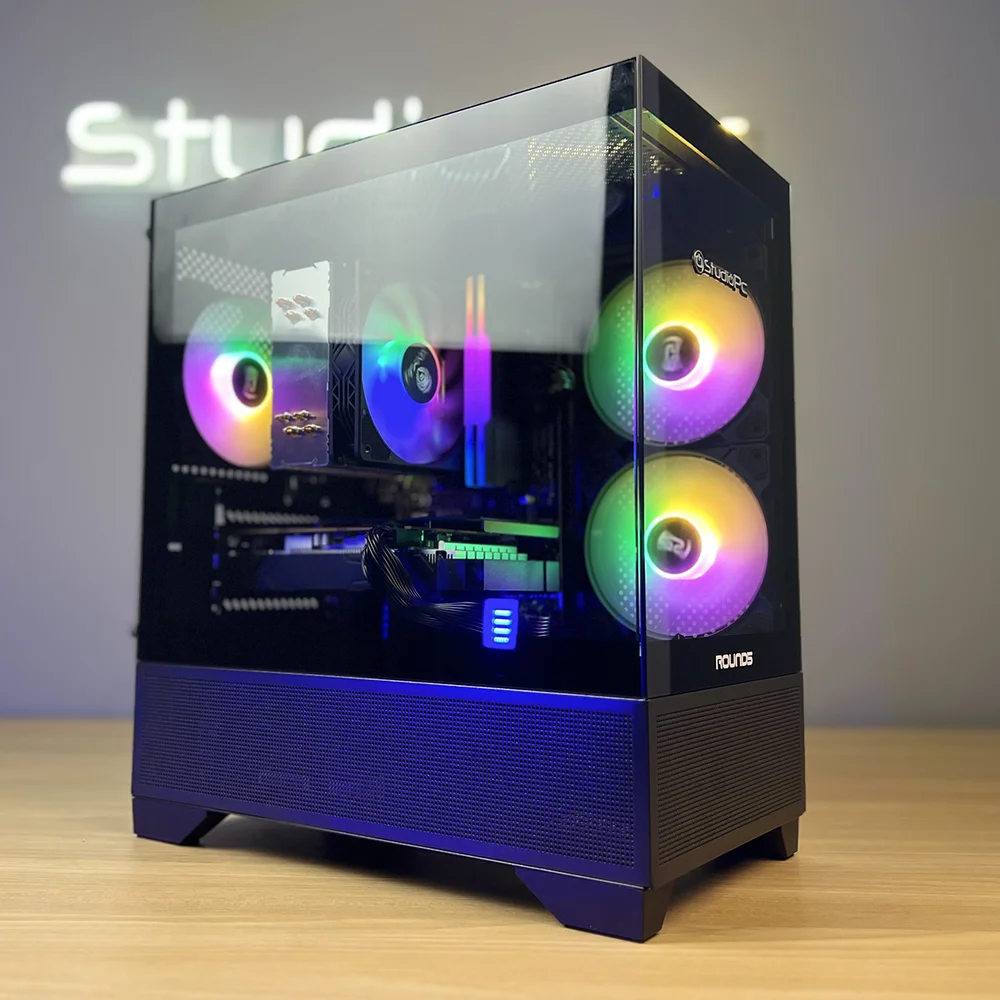 PC Gamer Studiopc Vortex, Preto, Ryzen 5 5500, 16GB RAM, RTX 5060 8GB, SSD 480GB, Fonte 500w, Windows 11 Pro - 9216435 - view 3