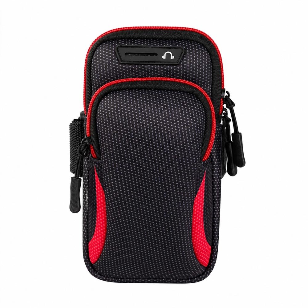 Braçadeira Suporte Braço Celular Treino Capa Esporte Vermelha