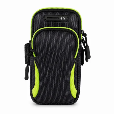 Suporte Porta Celular Braçadeira Corrida Caminhada Esportiva Cor:verde
