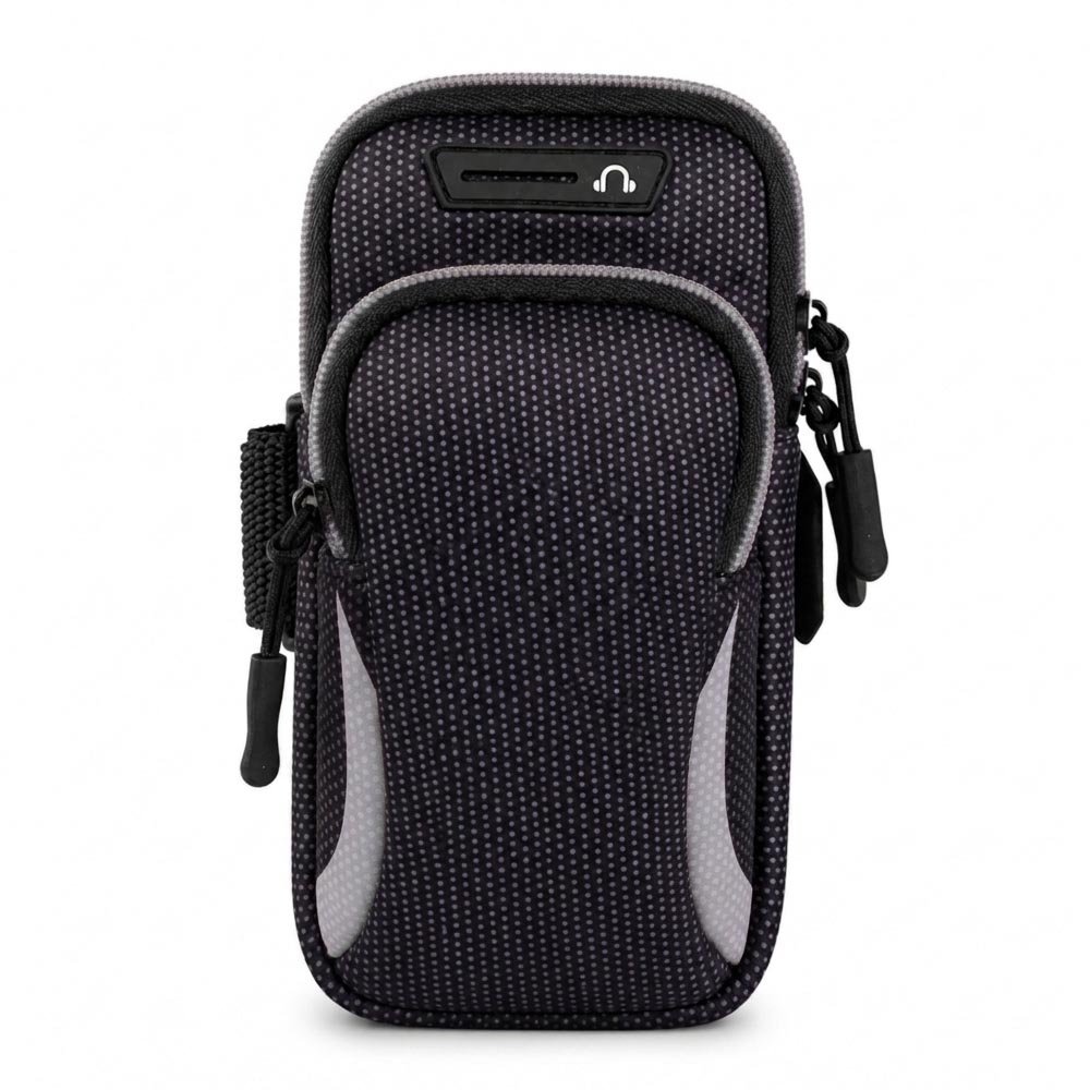 Braçadeira Suporte Braço Celular Treino Capa Esporte Cinza