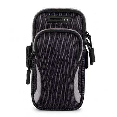 Braçadeira Suporte Braço Celular Treino Capa Esporte Cinza
