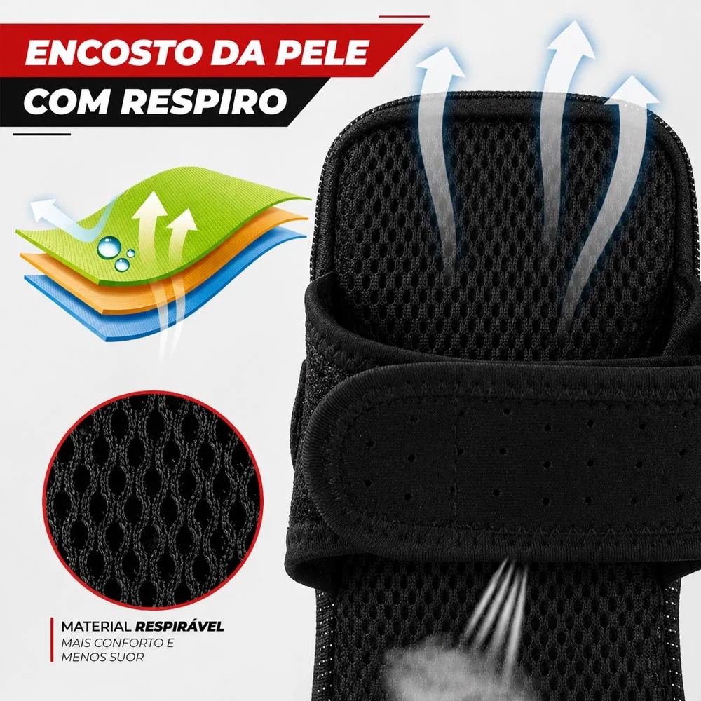 Imagem 3 de 5 do produto Braçadeira Suporte Braço Celular Treino Capa Esporte Cinza