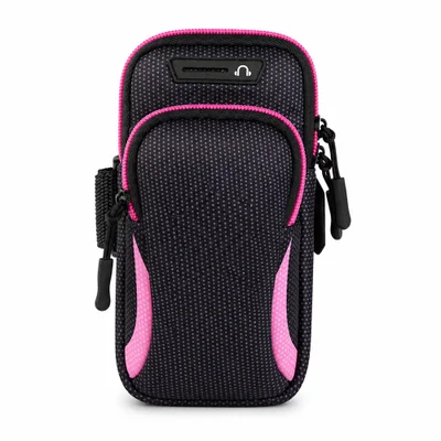 Suporte Porta Celular Braçadeira Corrida Caminhada Esportiva Cor:rosa