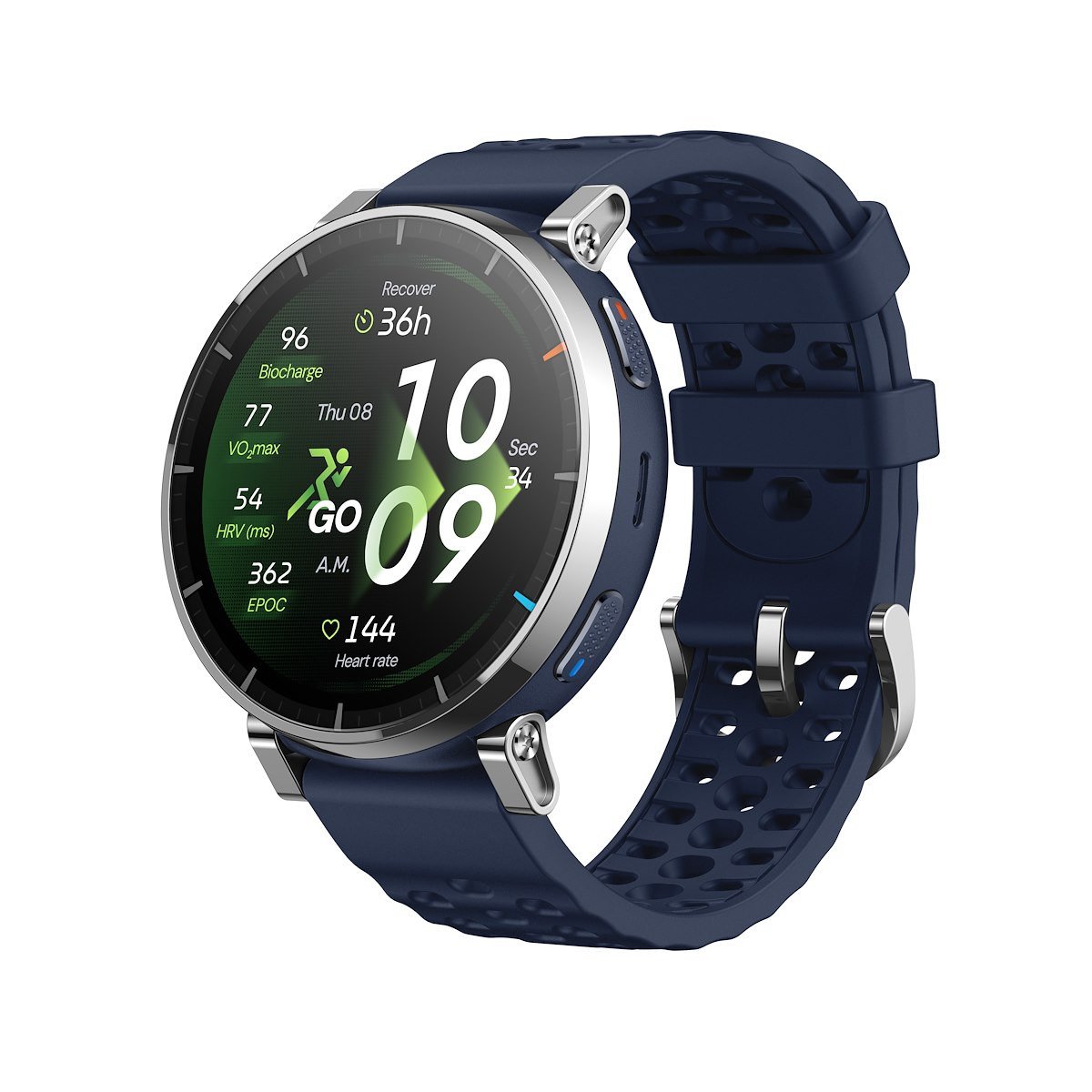 Smartwatch Amazfit Active 3 Premium - Atlas Blue (azul) Gps, Tela AmoLED De Safira 4gb, Resistência À Água  5 Atm,