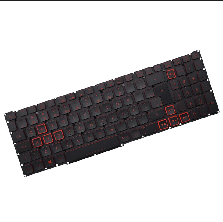 Teclado Para Notebook Acer Predator Helios Ph315-53-75n8 Vermelho Abnt2 Preto Teclado Para Notebook Acer Predator Helios Ph315-53-75n8 Vermelho Abnt2 Preto