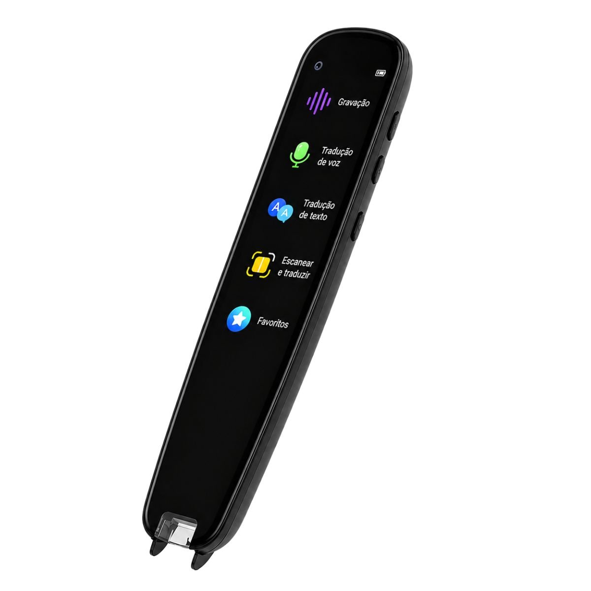 Caneta Tradutora Scanner Texto 112 Idiomas com Voz WiFi USB-C Leitor Digital Portátil para Estudos