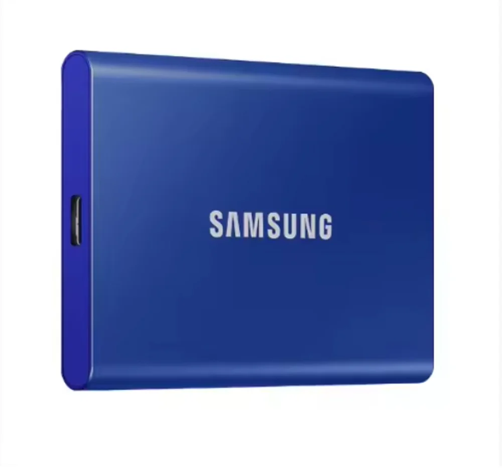 Disco Sólido Externo Samsung Portable SSD T7 Mu-pc2t0h 2TB Azul Ou Preto