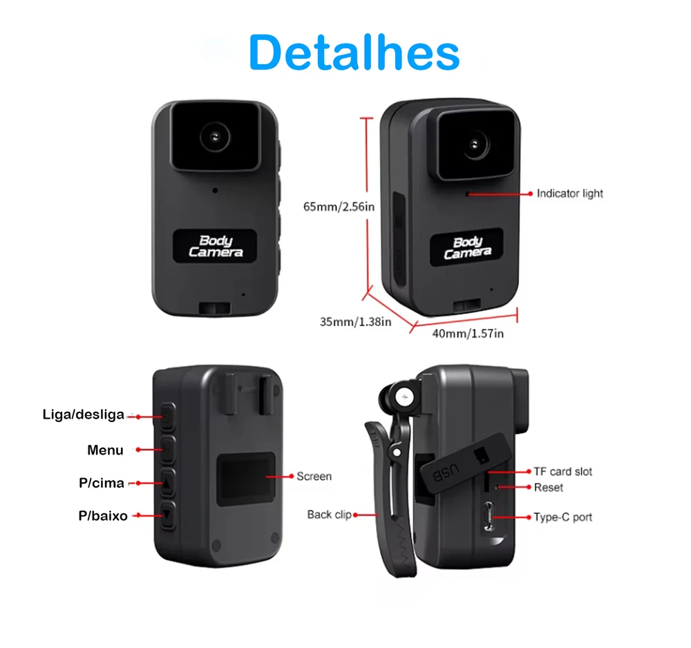Câmera De Vídeo Full Hd Prova Dágua C/suporte  e wifi