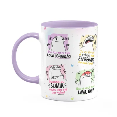 Caneca Flork Mães - Falas De Mãe! - B-lilac, 325ml