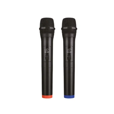 Kit 2 Microfones Profissionais Sem Fio Preto - Xc-mic-w-19