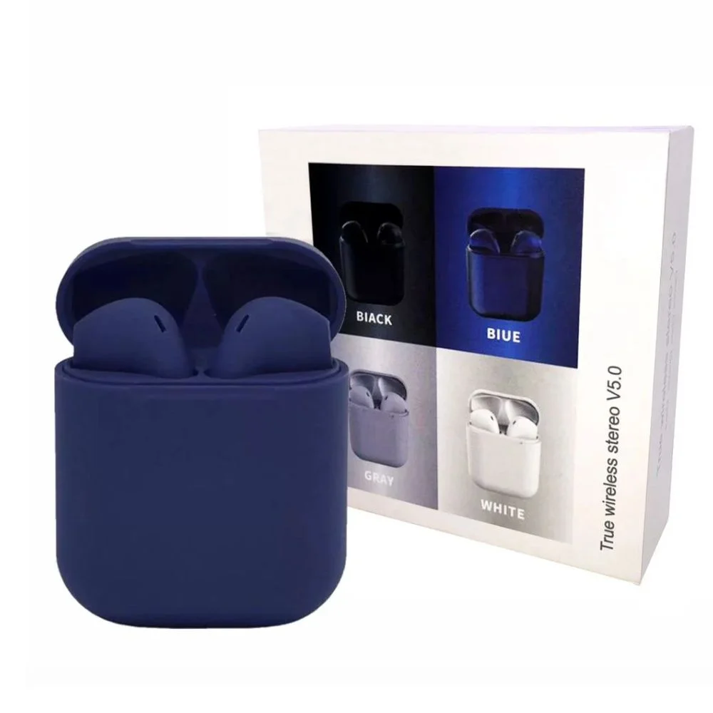Imagem 4 de 4 do produto Fone De Ouvido Bluetooth Sem Fio Inpods 12 Simple Azul Escuro V5.0