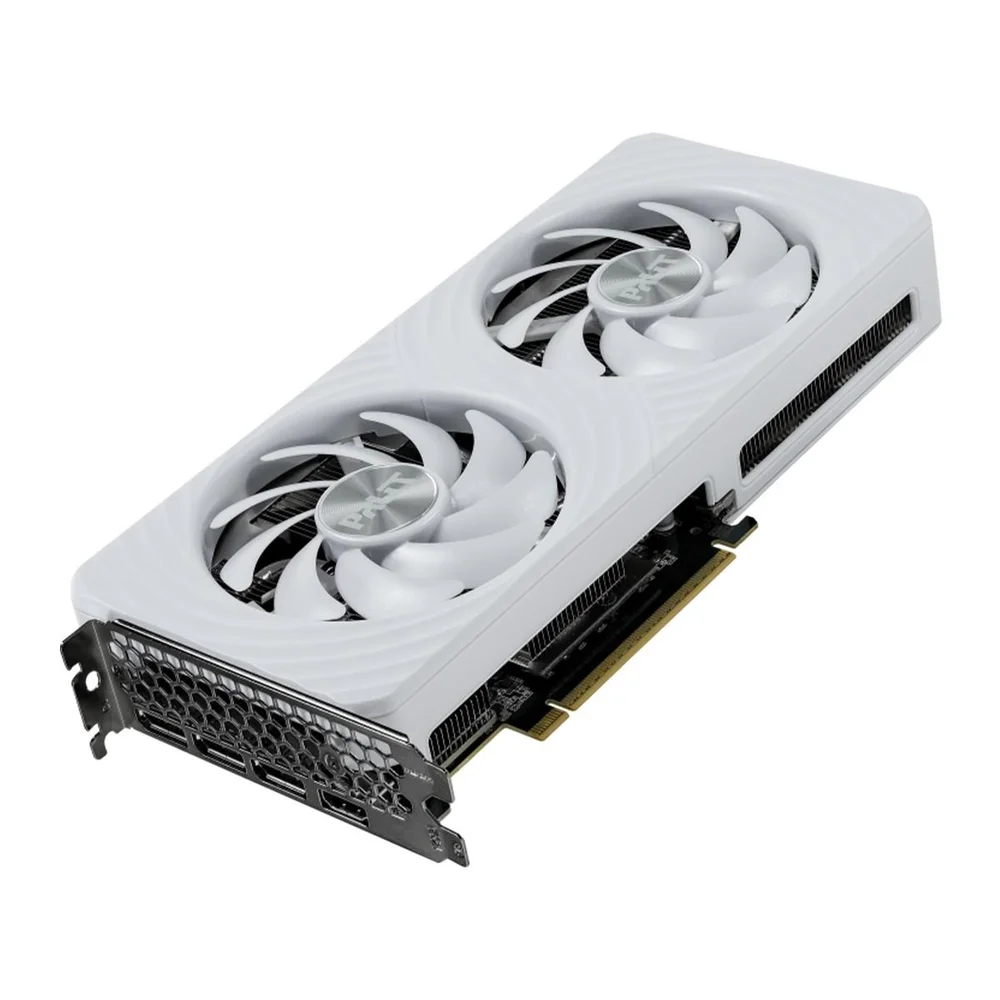 Imagem 2 de 5 do produto Placa De Video Palit Nvidia Geforce RTX 5060 White Oc, 8GB, Gddr7, Dlss, Ray Tracing, Ne75060u19p1-gb2063m