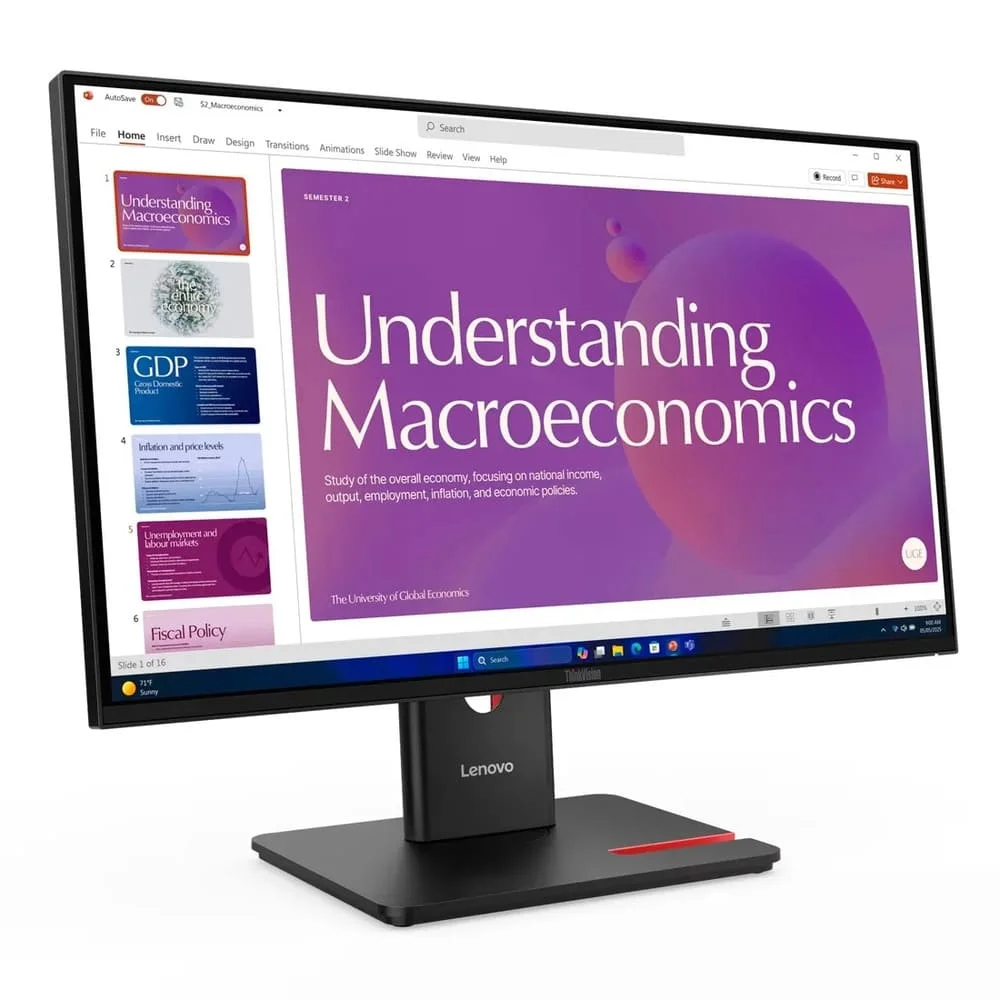 Monitor Lenovo T24d-40 Ips 23,8" Thinkvision 64b9gar1br Monitor Lenovo T24d-40 Ips 23,8" Thinkvision 64b9gar1br