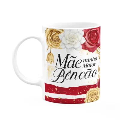 Caneca Dia Das Mães - Mãe, Minha Maior Benção - 325ml