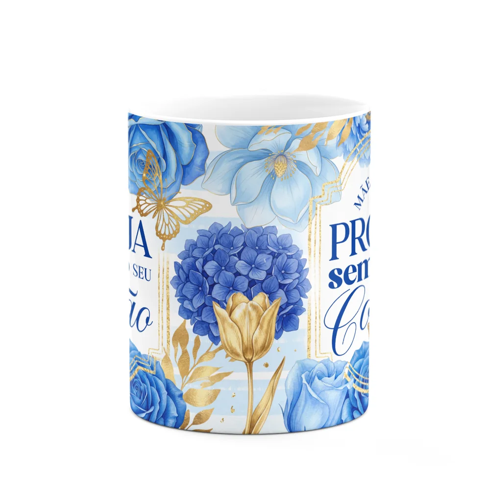 Imagem 3 de 5 do produto Caneca Dia Das Mães - Que Deus Proteja O Seu Coração - 325ml