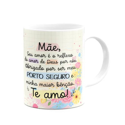 Caneca Mães, Feliz Dia! - Minha Maior Benção! - 325ml