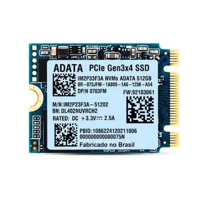 SSD Nvme Adata 512gb PCie Gen3x4 M.2 2280