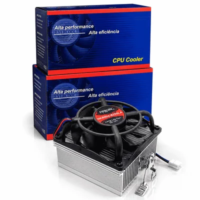Cooler Cpu Amd Processador Evercool Nk805a 80mm Silencioso Alumínio