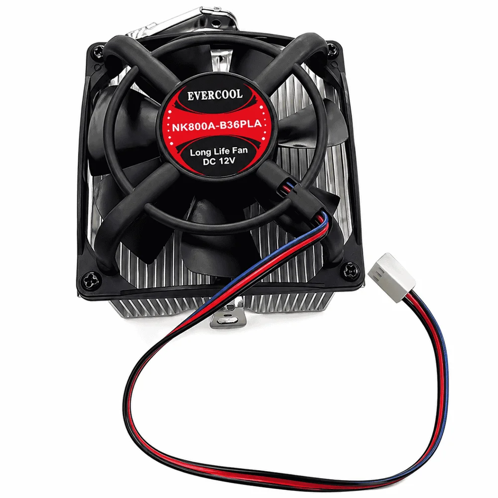 Cooler Cpu Amd Processador Evercool Nk805a 80mm Silencioso Alumínio 5