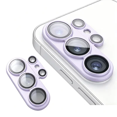 Película De Câmera Metal Lente Vidro Temperado Compatível Com Samsung Cor:lilas;tamanho:s26 Ultra