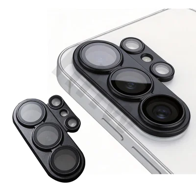 Película De Câmera Metal Lente Vidro Temperado Compatível Com Samsung Cor:preto;tamanho:s26 Ultra