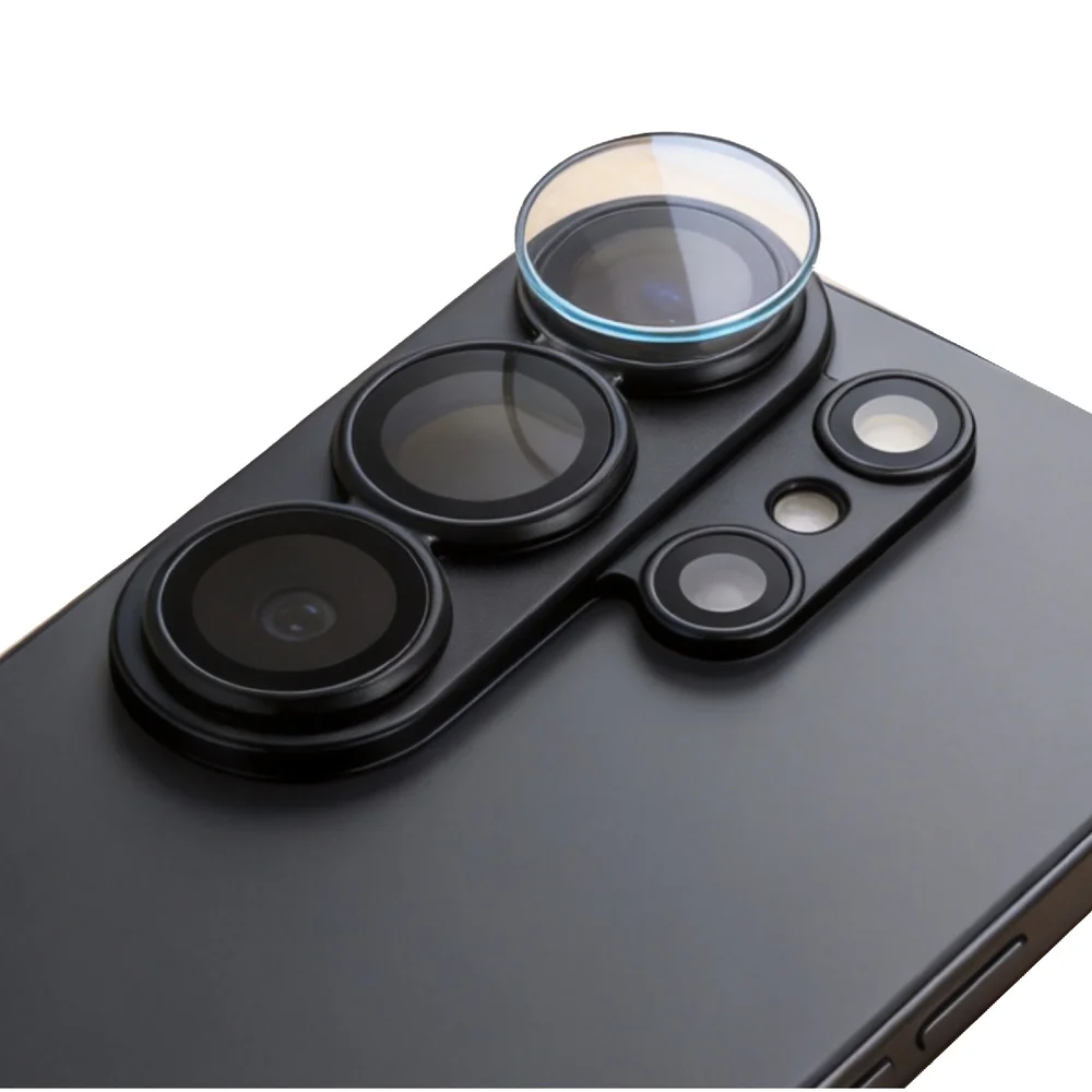 Imagem 3 de 5 do produto Película De Câmera Metal Lente Vidro Temperado Compatível Com Samsung Cor:preto;tamanho:s26 Ultra