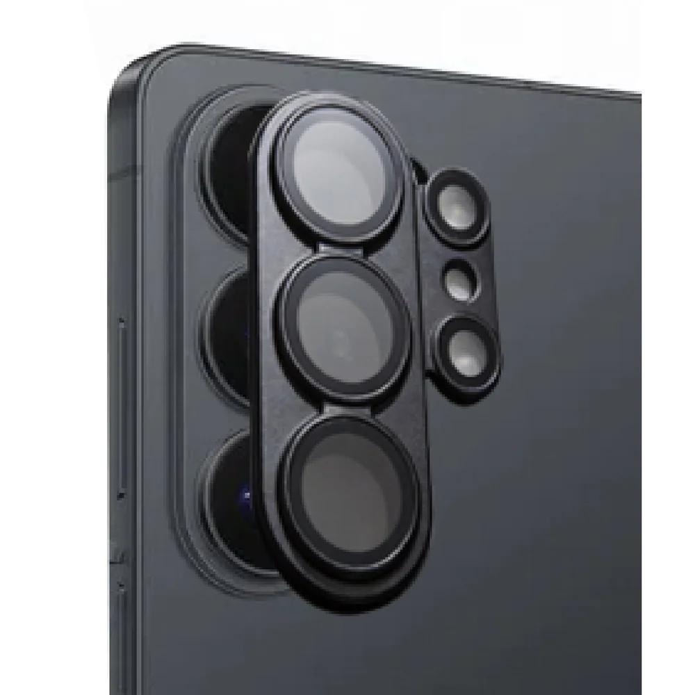 Imagem 4 de 5 do produto Película De Câmera Metal Lente Vidro Temperado Compatível Com Samsung Cor:preto;tamanho:s26 Ultra