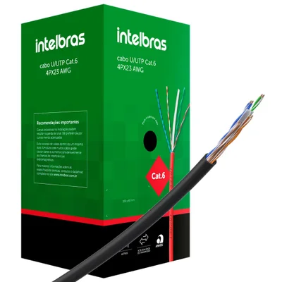 Cabo De Rede Intelbras U/utp Cat.6 305m - 4000271 Preto