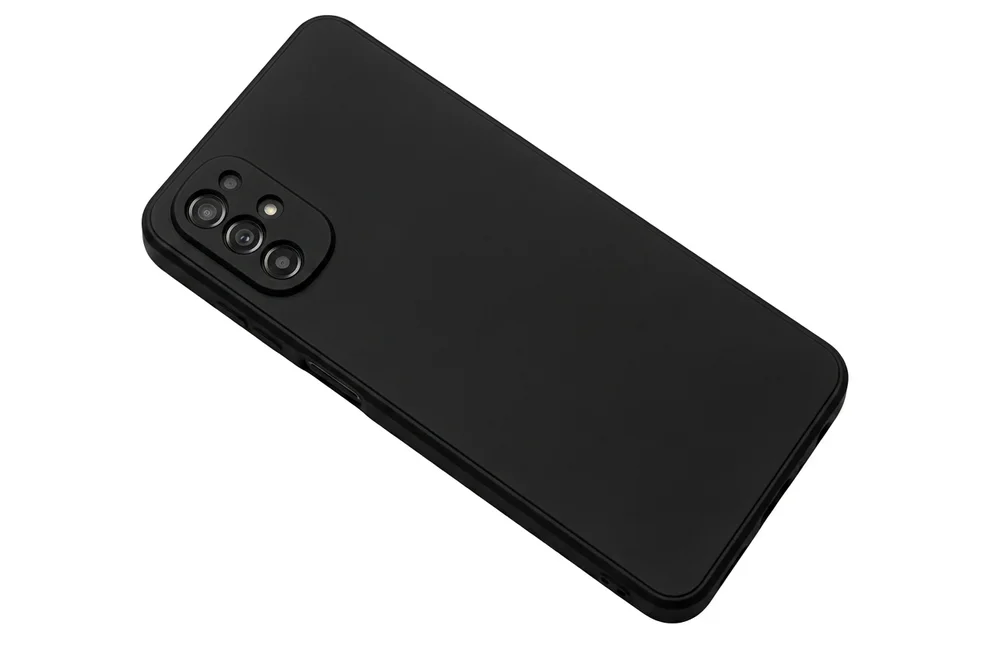 Imagem 3 de 5 do produto Capa Silicone Aveludada Preta + Película 3d Privacidade Vidro Para Moto G22