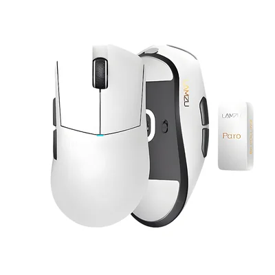 Mouse Lamzu Paro Aurora + Dongle 8khz Cor:branco