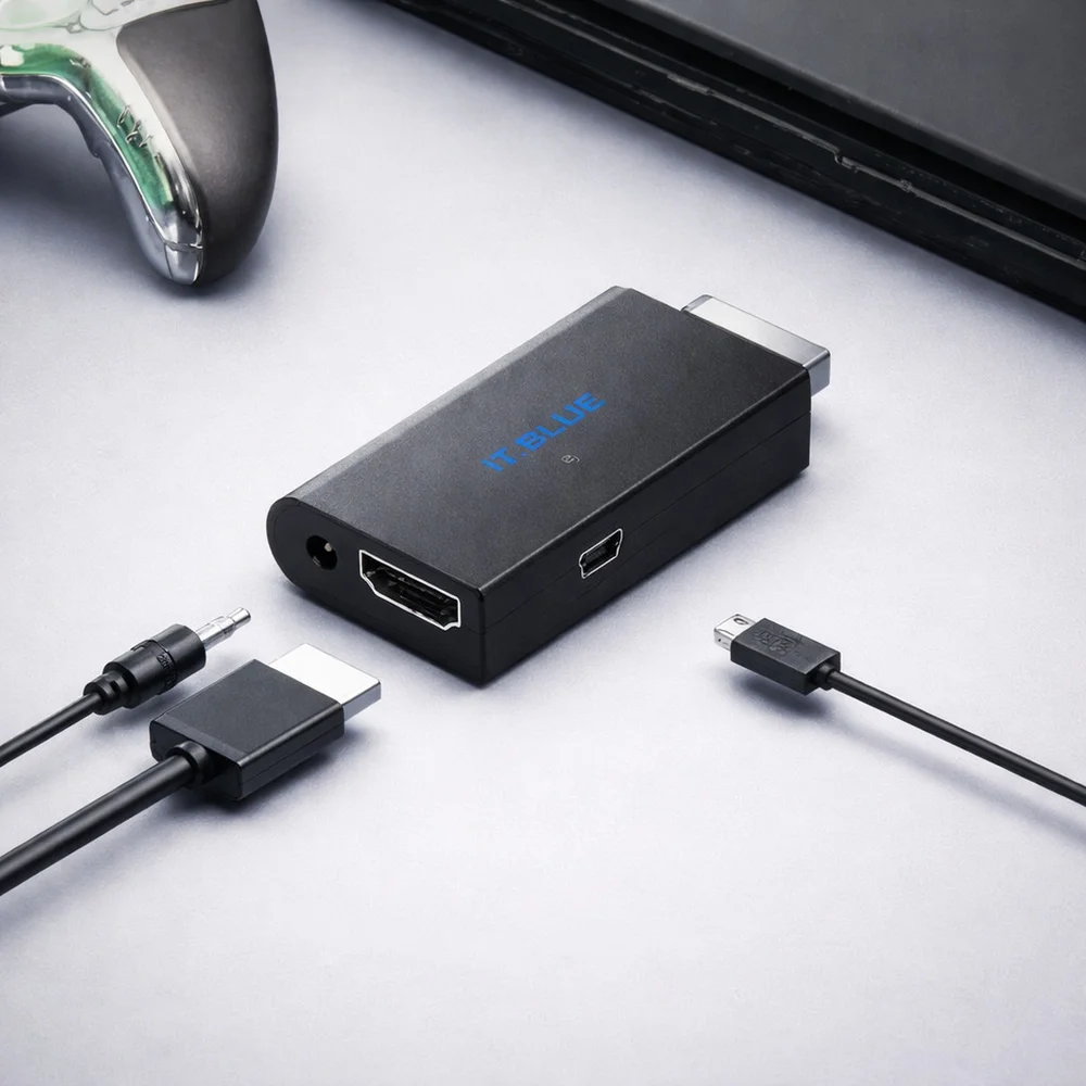 Adaptador Conversor Ps2 Para HDMI Áudio E Vídeo Sincronizados Imagem Hd Plug And Play Para Tv Monitor Projetor Le-4145 Adaptador Conversor Ps2 Para HDMI Áudio E Vídeo Sincronizados Imagem Hd Plug And Play Para Tv Monitor Projetor Le-4145