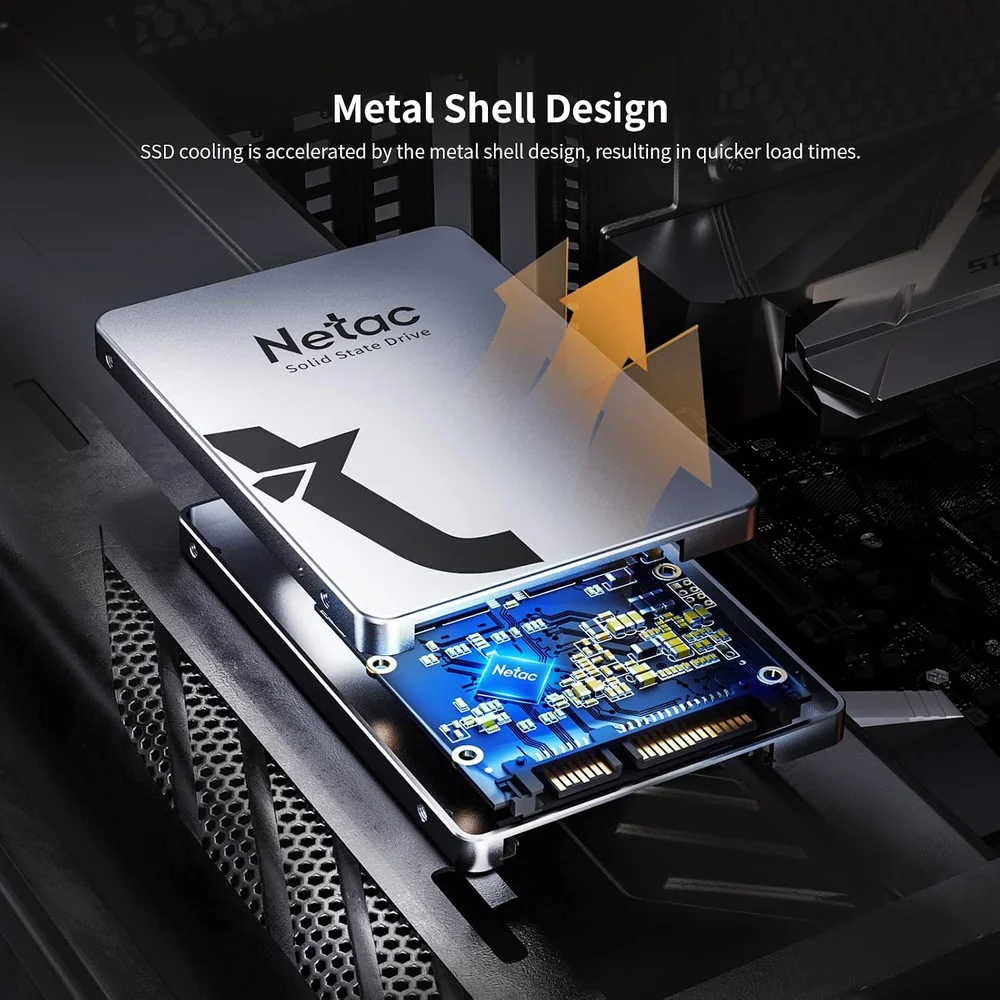 Imagem 2 de 5 do produto Hd Ssd 512gb 2.5 Netac Interno Sata3