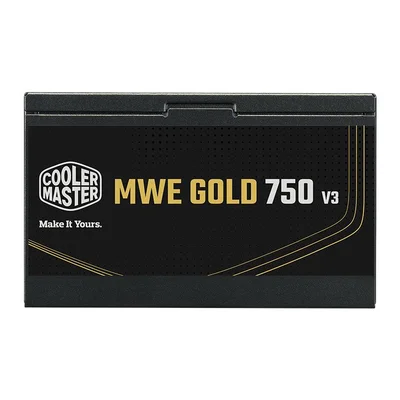 Fonte Cooler Master Mwe Gold 750 V3, 750w, Atx 3.1, 80 Plus Gold, Preto - Mpe-7506-acag-bar