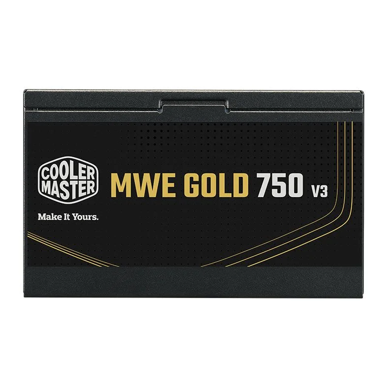 Fonte Cooler Master Mwe Gold 750 V3, 750w, Atx 3.1, 80 Plus Gold, Preto - Mpe-7506-acag-bar