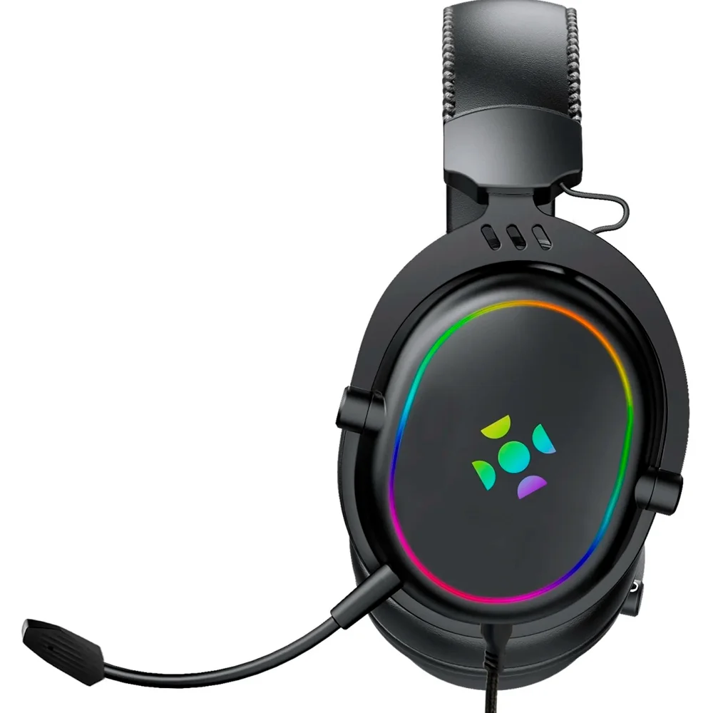 Headset Gamer, Fortrek, Win, Com Fio, Driver 50mm, Conexão P3 3,5 Mm + Usb, RGB, Preto - 86950