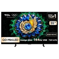 Smart TV TCL 55 Polegadas QD-Mini LED 4K A400M WiFi Bluetooth Google TV HDR10+ 144 Hz VRR 55A400M Smart TV TCL 55 Polegadas QD-Mini LED 4K A400M WiFi Bluetooth Google TV HDR10+ 144 Hz VRR 55A400M