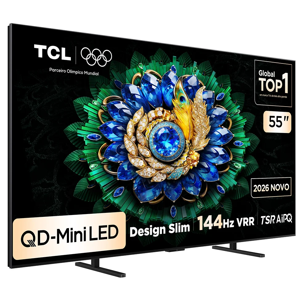 Imagem 2 de 5 do produto Smart TV TCL 55 Polegadas QD-Mini LED 4K A400M WiFi Bluetooth Google TV HDR10+ 144 Hz VRR 55A400M
