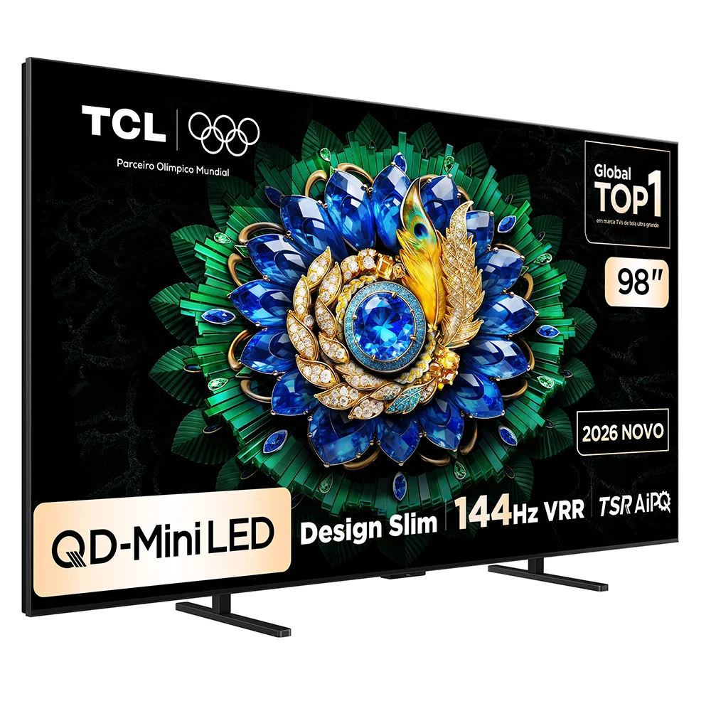 Imagem 2 de 5 do produto Smart TV TCL 98 Polegadas QD-Mini LED 4K A400M WiFi Bluetooth Google TV HDR10+ 144 Hz VRR 98A400M