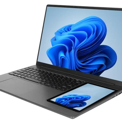 Notebook Duas Tela 15.6”+7” Intel N100 8GB Ram Ddr4 SSD120GB WINDOWS 11 Pro