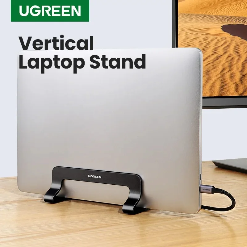 Imagem 3 de 3 do produto Suporte Vertical Para Notebook Ugreen Alumínio Portátil Preto