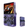 Console Retro R36s Portátil Roxo Vídeo Game Tela Ips 3.5 64gb Mais De 10.000 Emula Vários Jogo