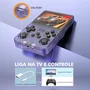 Console Retro R36s Portátil Roxo Vídeo Game Tela Ips 3.5 64gb Mais De 10.000 Emula Vários Jogo