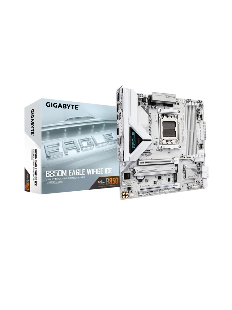 Placa Mãe Gigabyte B850M Eagle Wifi6e Ice, Am5, Ddr5, Wi-fi 6, Atx, 9mb85ml6e-00-g11 4